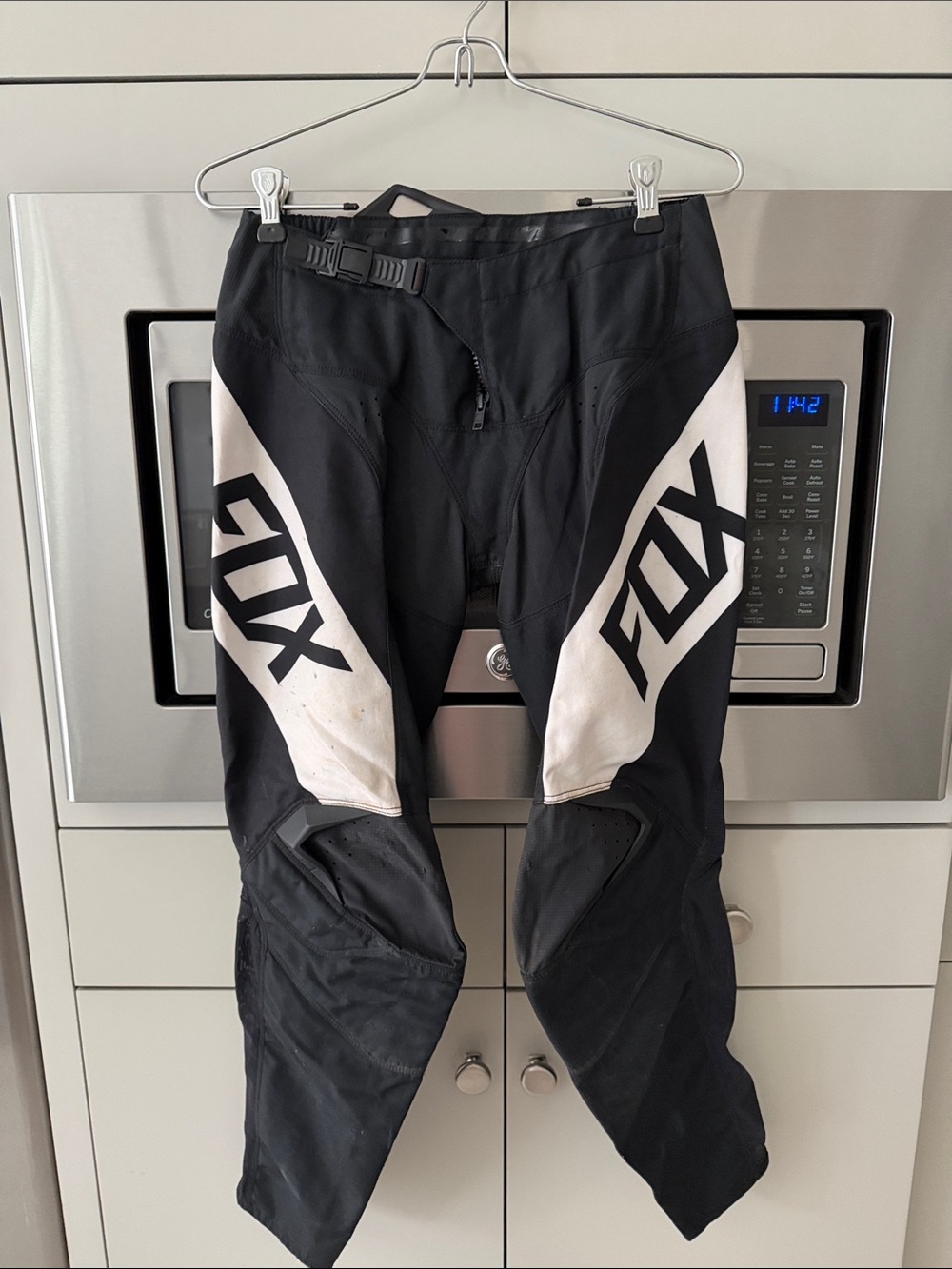 Fox Black and White Motocross Jogger Pants